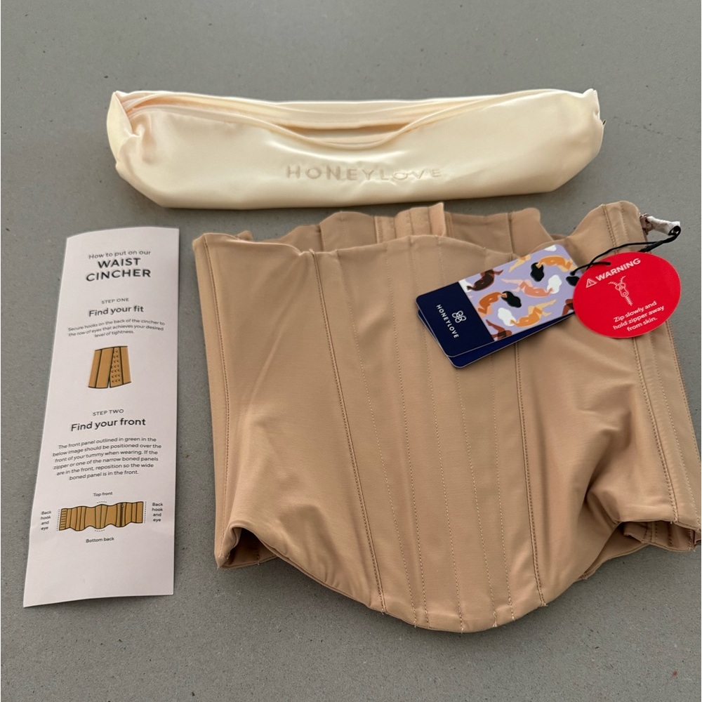 NWT Honey Love WaistHero Cincher size XS in sand